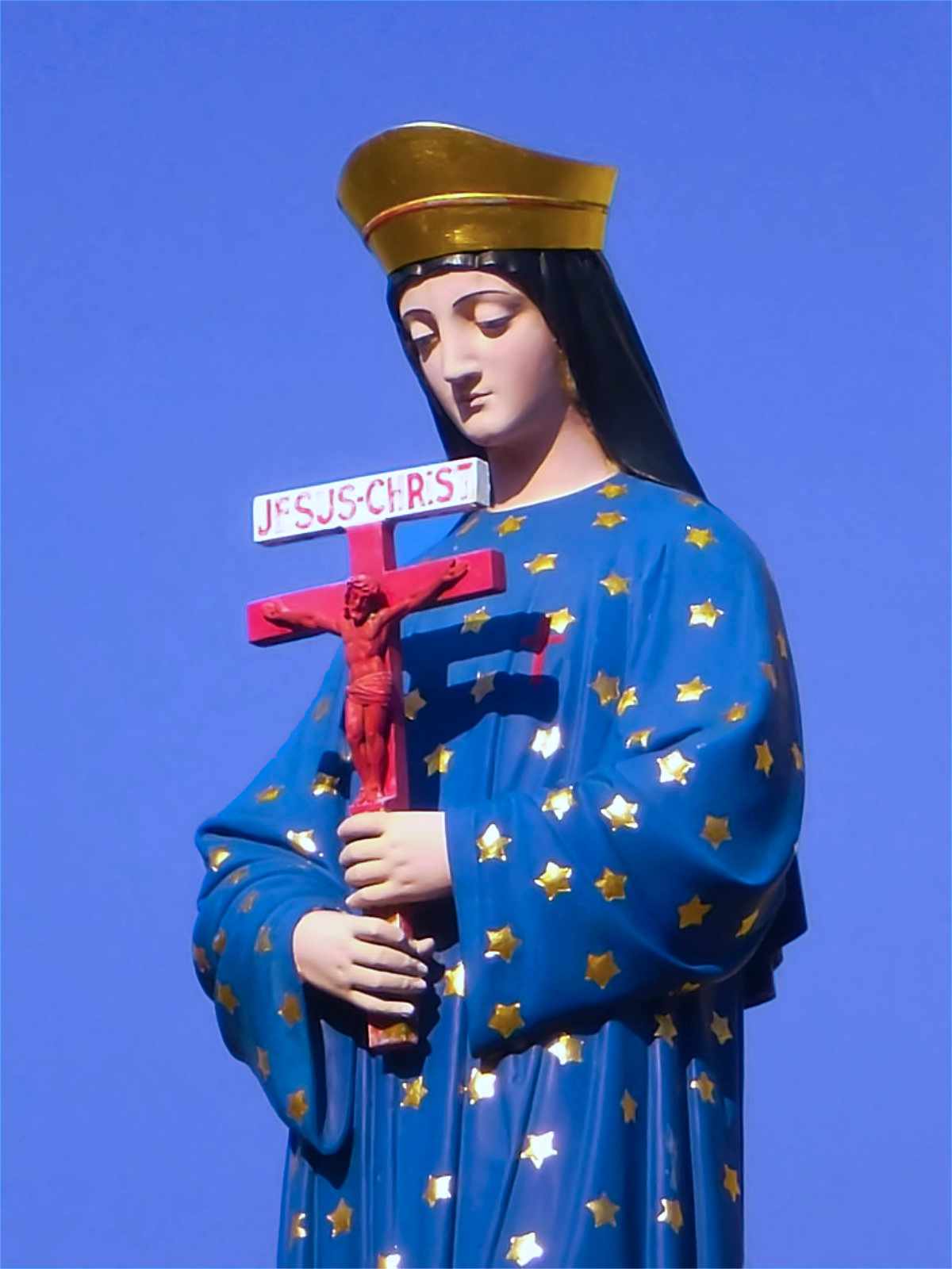 Our Lady of Pontmain with the Cross